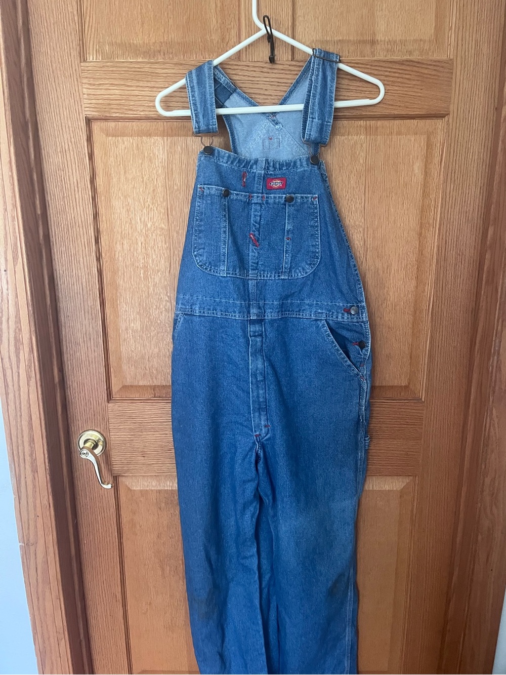 Dickies workwear Classic Blue Denim Overalls with Front Pocket